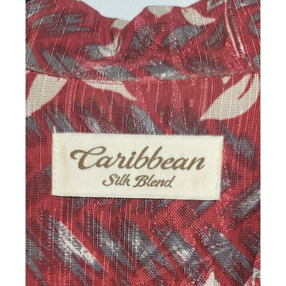 Caribbean Silk Button Down Shirt - Size L - Picture 6 of 9